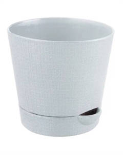 Горшок цветочный Партер ø9.5 h9 см v0.35 л пластик кремовый Tek.a.tek