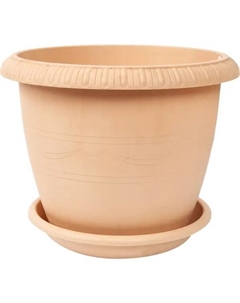 Горшок цветочный Жардин ø25 h20 см v5.5 л пластик золотой Tek.a.tek