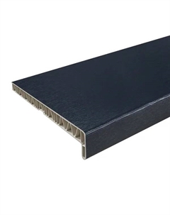 Подоконник ПВХ 1500x300 мм цвет антрацит Fineber