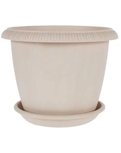 Горшок цветочный Жардин ø30 h24 см v9.5 л пластик золотой Tek.a.tek