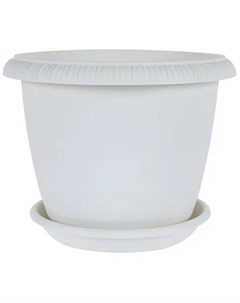 Горшок цветочный Жардин ø30 h24 см v9.5 л пластик серый Tek.a.tek