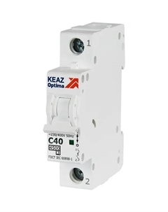 Автоматический выключатель Opti Din BM63 1P C40 А 4.5 кА Кэаз