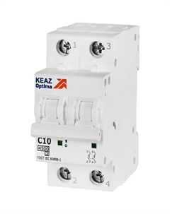 Автоматический выключатель Opti Din BM63 2P C10 А 4.5 кА Кэаз