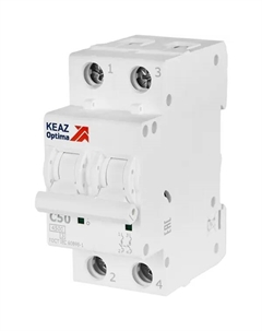 Автоматический выключатель Opti Din BM63 2P C50 А 4.5 кА Кэаз