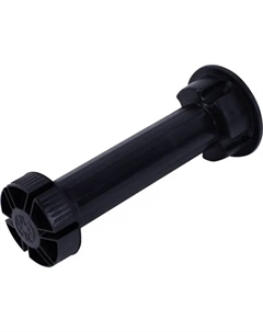 Ножка для мебели круглая высота 140-160 мм черная 4 шт Lemax