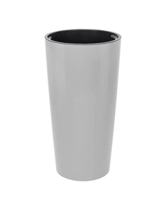 Кашпо для цветов Пилар ø39 h75 см v69 л пластик серый Idea