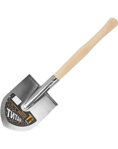 Лопата штыковая 54.5 см титан с черенком Без бренда