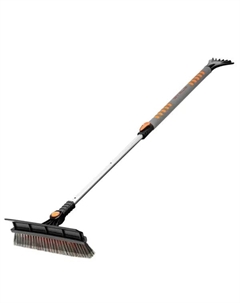 Щётка сметка для снега со скребком телескопическая 900 мм Stels