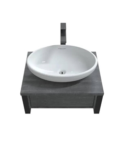 Консоль под раковину 1Marka Urban 60П 1В.Я с ящиком 60x23 см цвет секвойя графит 1marka