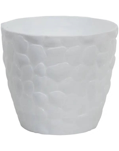 Кашпо Камни ø18 h15.5 см v2.6 л пластик белый Idea