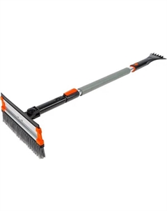 Щётка сметка для снега со скребком телескопическая Stels