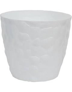 Кашпо Камни ø22 h19.1 см v4.8 л пластик белый Idea