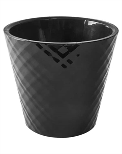Горшок цветочный Manhattan ø19 см v3.3 л пластик черный Ingreen
