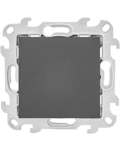 Переключатель встраиваемый 24 Push&Go 1 клавиша с подсветкой цвет графит Simon