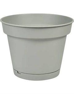 Горшок цветочный Mint ø240 h18.4 см v5 л пластик серый Homwer