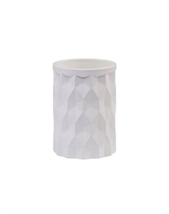 Стакан для зубных щёток Fixsen Diamond White FX-461-3, пластик, цвет белый