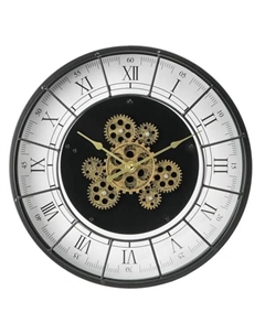 Часы настенные Рим Шестеренки круглые металл цвет белый бесшумные ø35 см Dream river