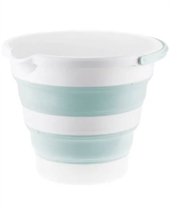Ведро складное круглое Флекс 10 л полипропилен цвет тиффани Idea
