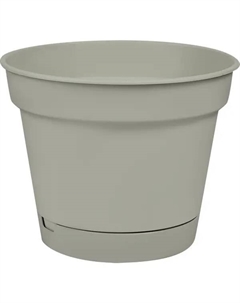 Горшок цветочный Mint ø185 h14.2 см v2.3 л пластик серый Homwer