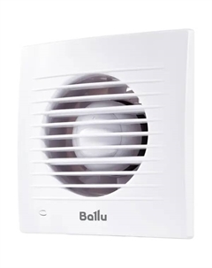 Вентилятор осевой вытяжной BAF-FW-100 D100 мм 31 дБ 110 м3/ч обратный клапан цвет белый Ballu