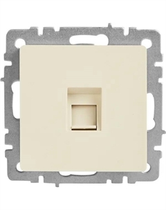 Компьютерная розетка встраиваемая Brite РК10-БрКр RJ45 UTP cat 5e цвет бежевый Iek