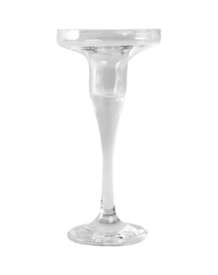 Подсвечник Бейзик 1 свеча стекло цвет прозрачный Pasabahce