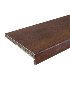 Подоконник ПВХ 2000x200 мм цвет орех Fineber