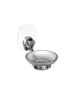 Мыльница Lemer Nature цвет хром/матовое стекло