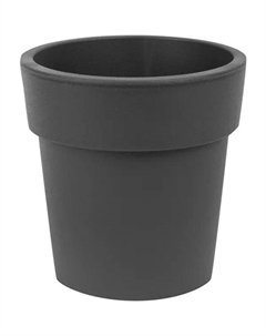 Кашпо Тубус ø20 h20 см v2.5 л пластик графитовый Idea
