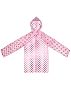 Плащ-дождевик детский 466783 цвет красный в горошек размер S Garden show