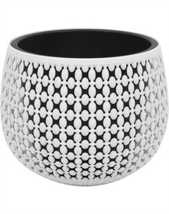 Кашпо со вставкой Пирула ø18 h14 см v1.5 л пластик белый Idea