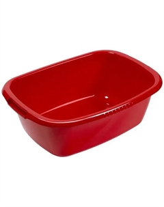Таз овальный «Водолей» 32 л пластик цвет красный Martika