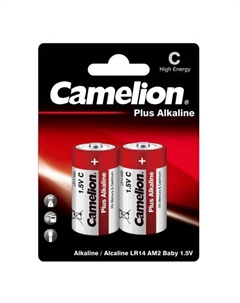 Батарейка Plus Alkaline LR14-BP2 алкалиновая LR14 C 2 шт. Camelion