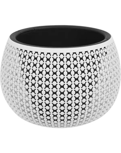 Кашпо со вставкой Пирула ø29 h20 см v4 л пластик белый Idea