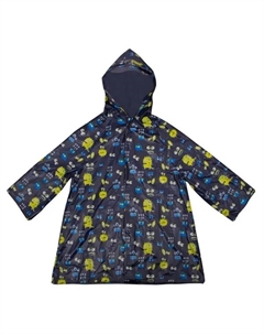 Плащ-дождевик детский 466780 цвет синий с рисунком размер S Garden show