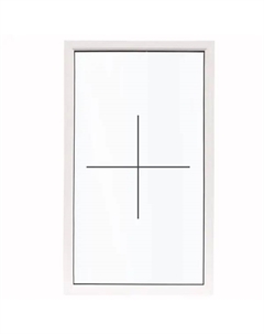 Окно пластиковое ПВХ одностворчатое 1200x800 мм (ВхШ) стекло 4 мм глухое белый/белый Века