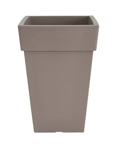 Кашпо Тубус 16.5x36x24 см v7.5 л пластик французский серый Idea