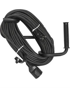 Удлинитель-шнур 1 розетка с заземлением 3x1.5 мм 40 м цвет черный Защита про