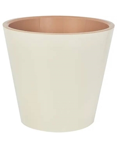 Горшок цветочный London ø23 h20.8 см v5 л пластик сливочный Ingreen