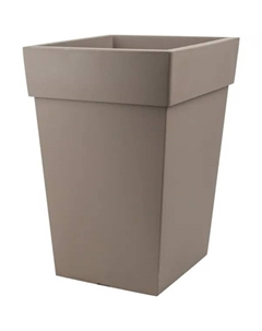 Кашпо Тубус 20.5x44x30 см v14 л пластик французский серый Idea