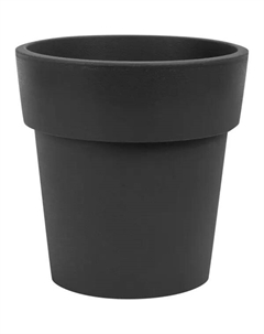 Кашпо Тубус ø25 h25 см v5 л пластик графитовый Idea