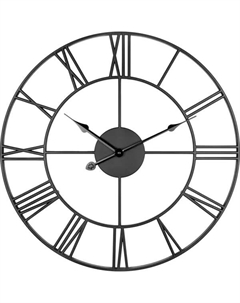 Часы настенные Лофт D45 цвет черный Troykatime