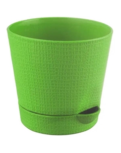 Горшок цветочный Партер ø11.5 h11 см v0.7 л пластик салатовый Tek.a.tek