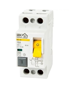 УЗО ВД1-63 1P N 16 A 10 мА 4.5 кА AC MDV10-2-016-010 Iek home