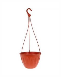 Кашпо подвесное Алиция ø22 h16.5 см v3.4 л пластик терракотовый Idea