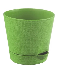 Горшок цветочный Партер ø19.5 h17 см v2.8 л пластик салатовый Tek.a.tek