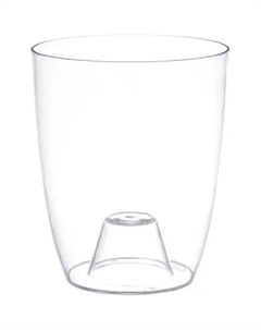 Кашпо для орхидей Орхидея ø16 h15 см v2.4 л пластик прозрачный Idea