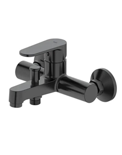 Смеситель для ванны Iddis Kink KINBL00i02WA, однорычажный, цвет черный матовый