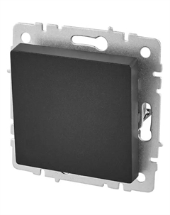 Выключатель перекрестный встраиваемый Brite 1 клавиша цвет черный Iek