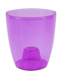 Кашпо для орхидей Орхидея ø16 h15 см v2.4 л пластик фиолетовый Idea